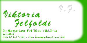 viktoria felfoldi business card