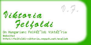 viktoria felfoldi business card